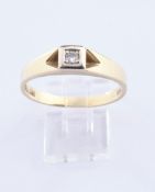 Ring, GG 585, Brillant ca. 0.01 ct., 2.23 g, RM 17