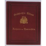 BUCH: "Geschlechts-Album der Freiherrn von Hammerstein 1889"; herausgegeben für die Familie von Emi