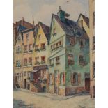 Sauer, Fritz sen. (Hemer 1917 - 1957, in Köln ansässiger Maler und Aquarellist),