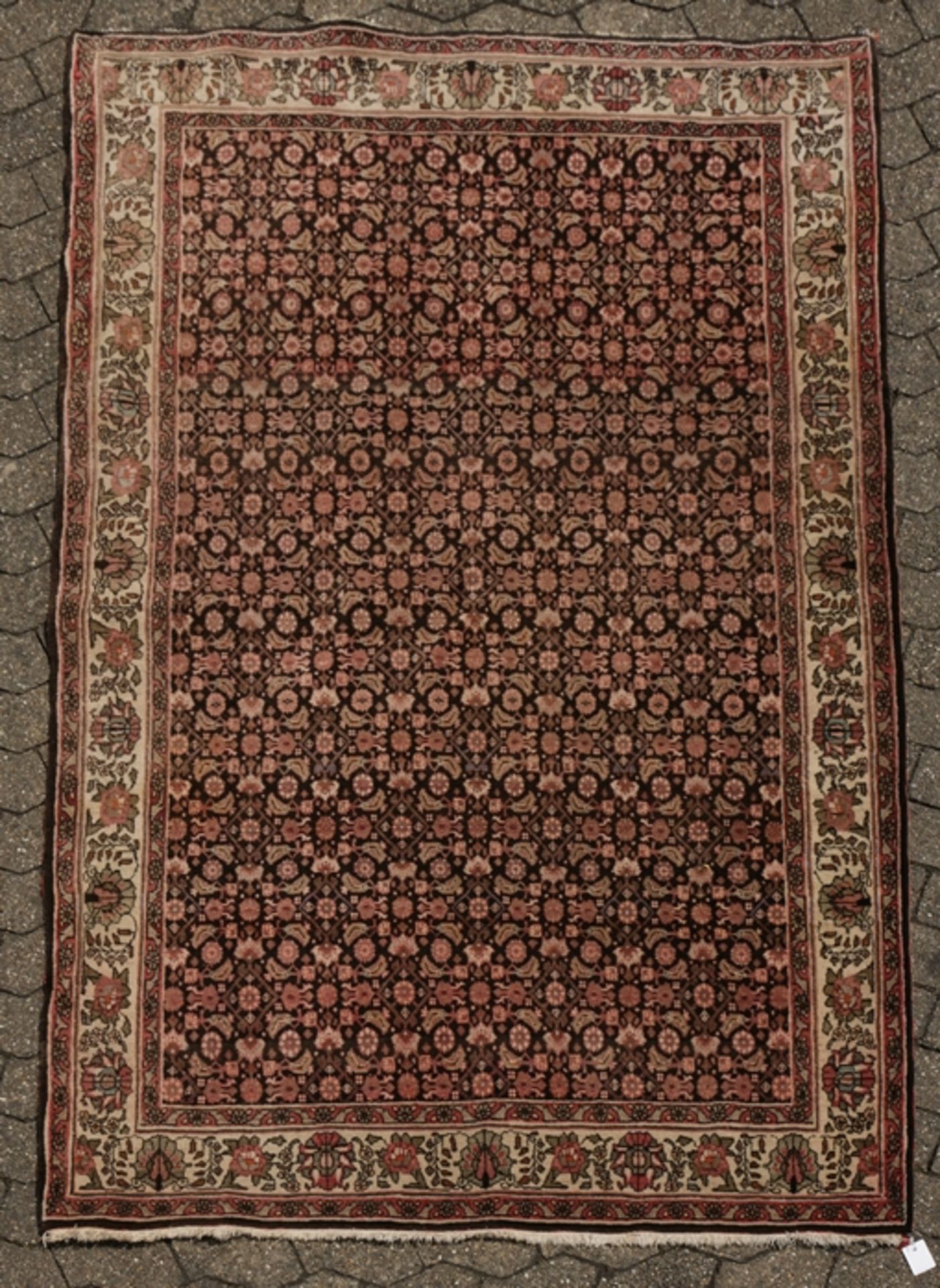 Bidjar, Iran, alt, 2.15 x 1.43 m, minimale Fehlstellen im Flor