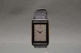 Armbanduhr, Seico-Lassale, Quarz, rechteckiges Stahlgehäuse, Gehäuse-Nr. 340144, Gold- und Edelstah