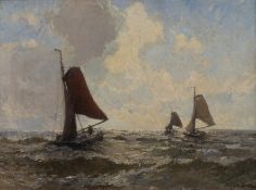 Grobe, German (Hanau 1857 - 1938 Düsseldorf, Landschafts- u. Marinemaler, malte mit Vorliebe hollän