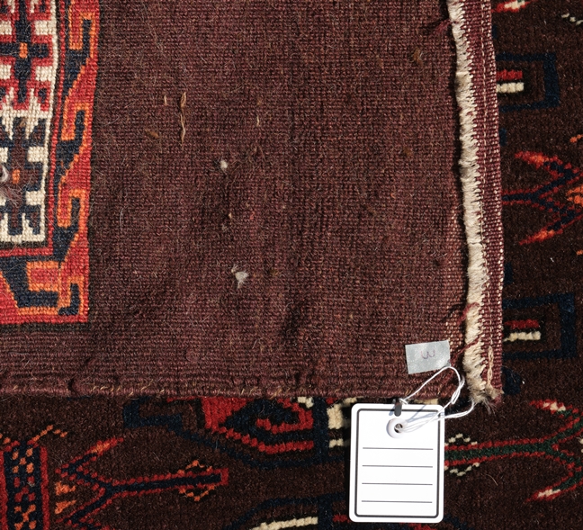 Tasche, Tekke-Tschowal-Yomoud-Buchara, Turkmenien, alt, 0.69 x 1.14 m - Image 2 of 2