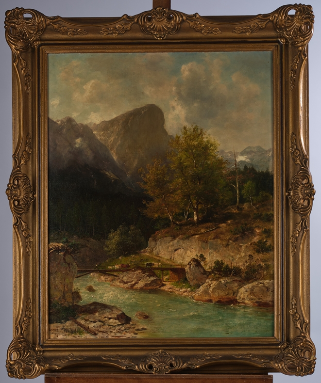 Gebhardt, Ludwig (München 1830 - 1908 ebda., in München tätiger Landschaftsmaler), - Image 2 of 5