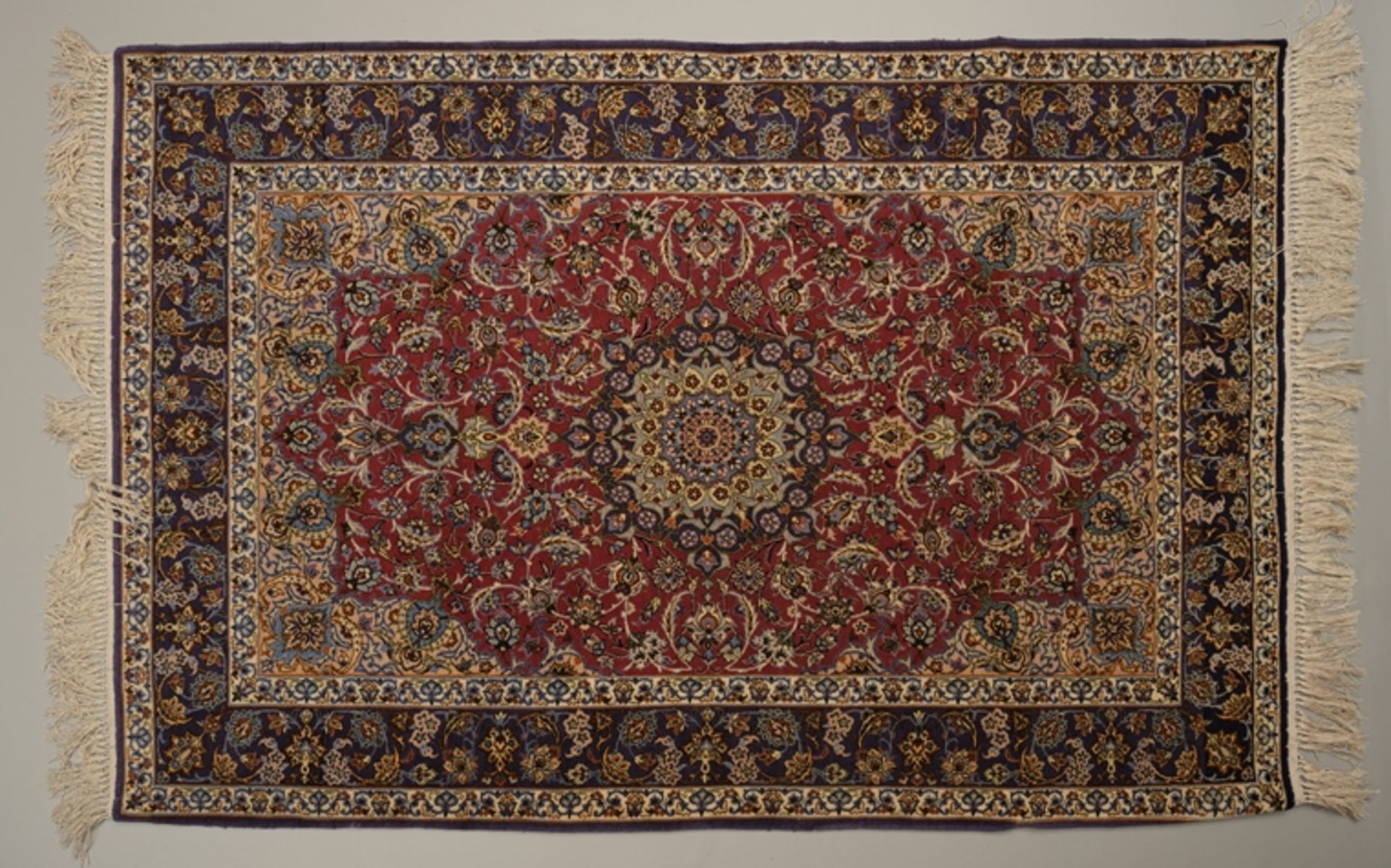 Ghom mit Seide, Iran, auf Seide, sehr feine Knüpfung, ca. 1.65 x 110 m