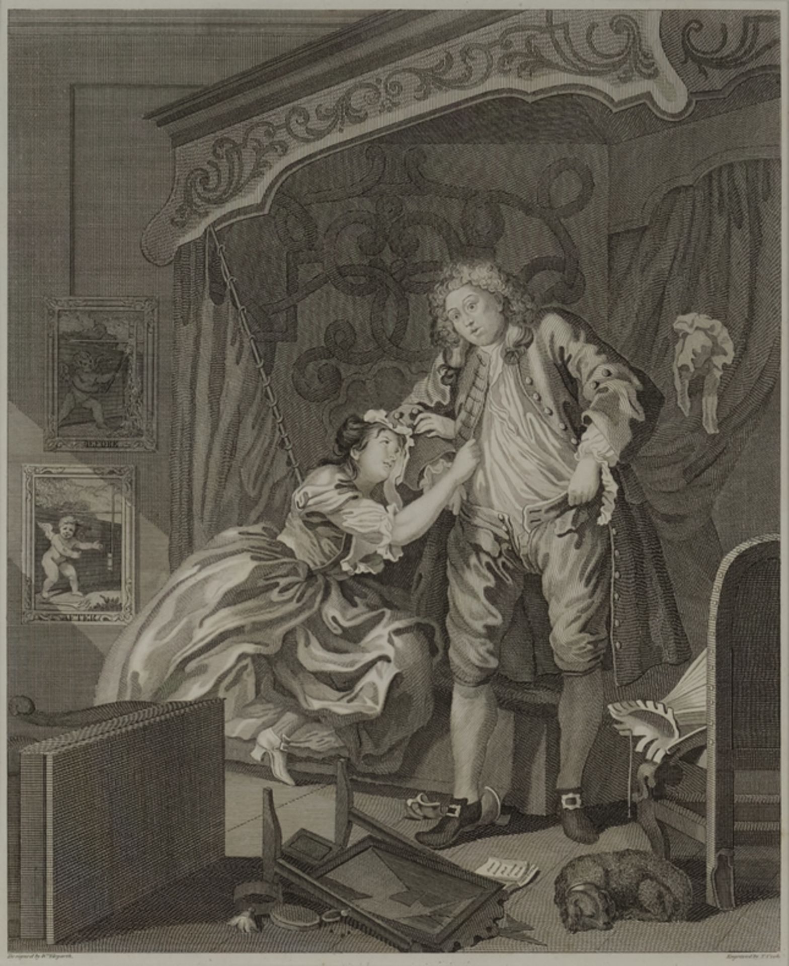 Hogarth, William (London 1697 - 1764 ebda., sozialkritischer englischer Maler und Grafiker) nach, - Image 6 of 10