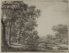Waterloo, Antonie (Lille 1609 - 1690 Utrecht, bekannt für radierte Landschaften, in seinen Arbeiten