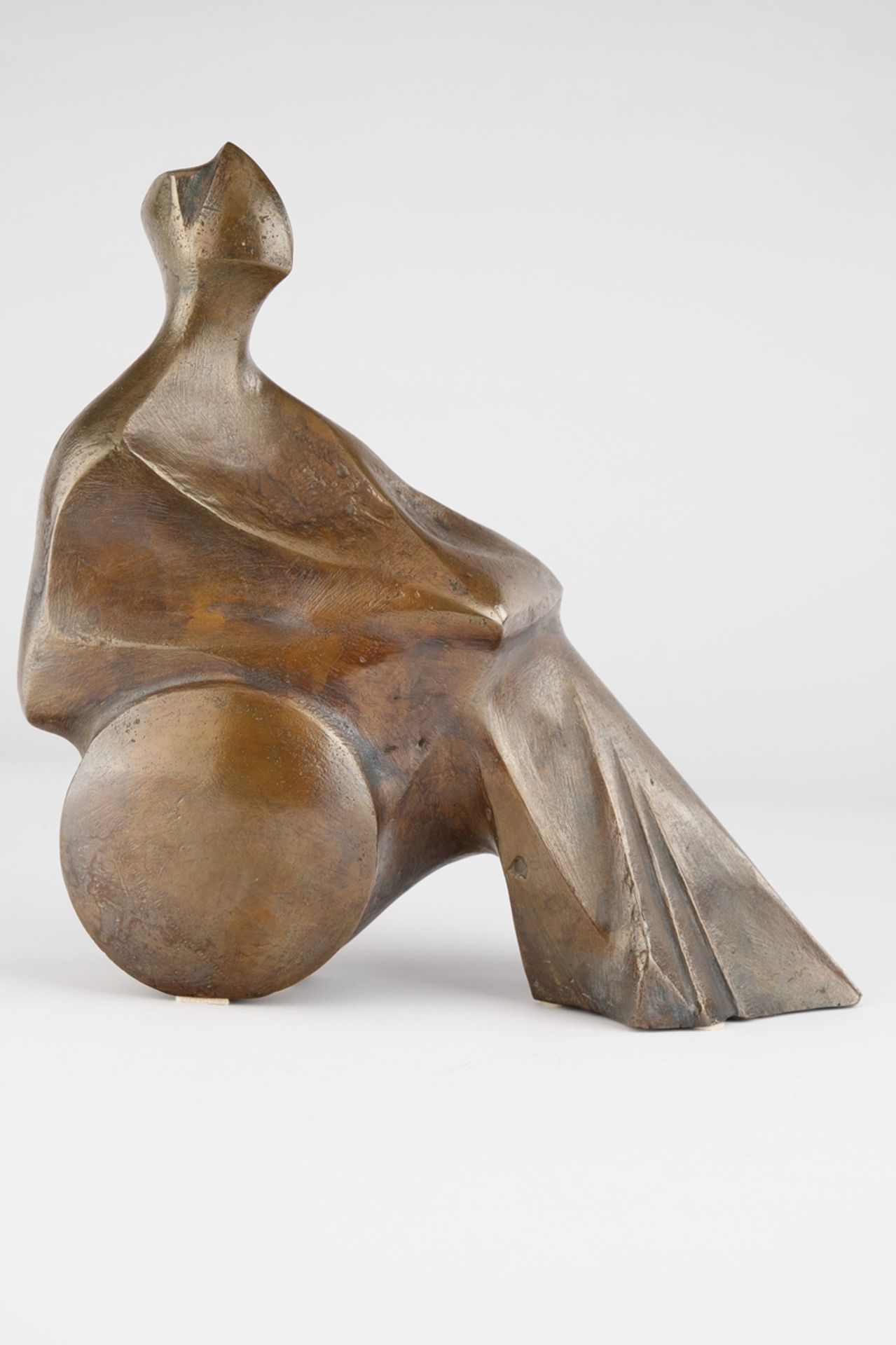 Bronze, "Sitzende", monogrammiert SF, 26.5 cm hoch