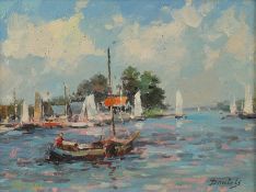Daniels, Huib (geb. Kethel/Rotterdam 1930, holländischer Maler von Landschaften u. Strandszenen), 