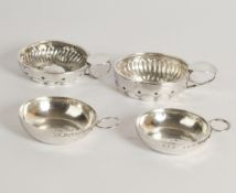 4 Probierschalen, Silber, Frankreich, verschieden, ø 7-7.8 cm, zus. ca. 158 g, Dellen