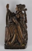 Skulptur, Holz geschnitzt, "Maria Magdalena", Antwerpen, Anfang 16. Jh., polychrom gefasst, ., 28 c