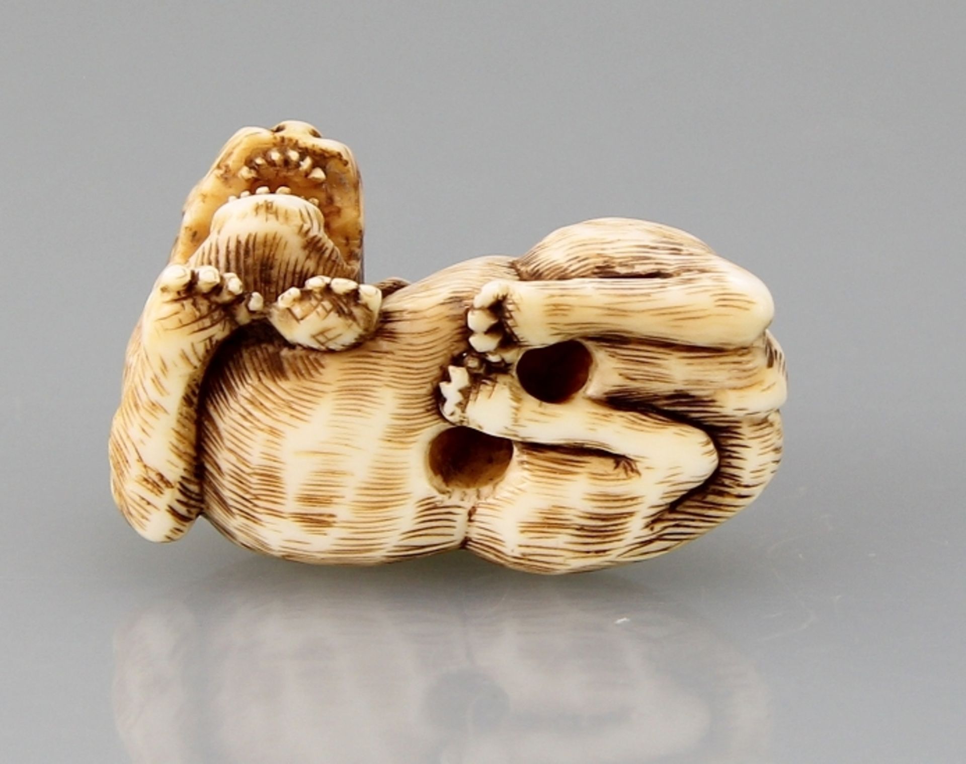 Netsuke "Fauchender Tiger" - Bild 3 aus 3