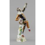 Meissen - Figur "Harlekin mit Weinkanne"