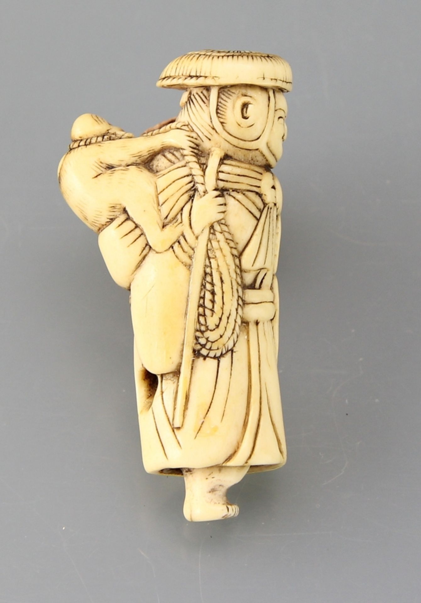 Netsuke "Sarumawashi" - Image 2 of 3