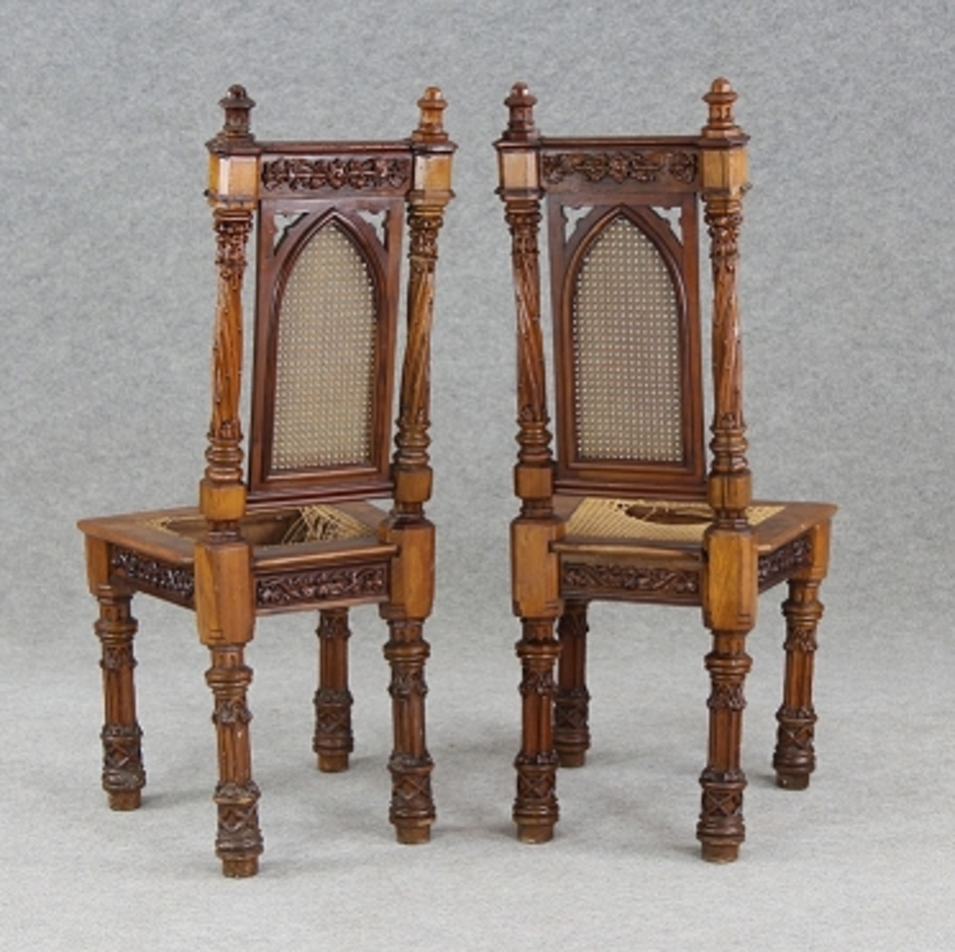 Paar neugotische Stühle - Image 2 of 11