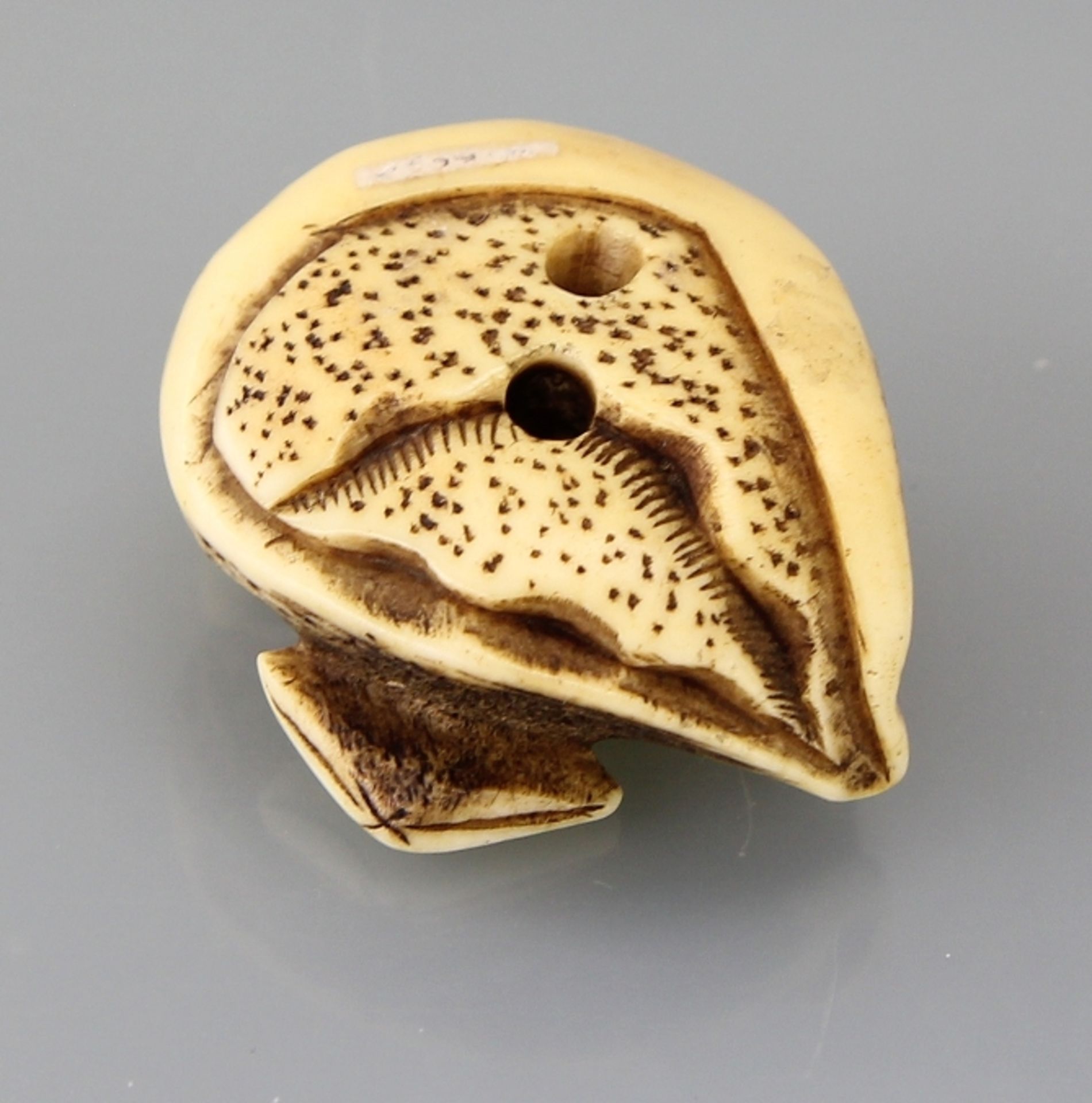 Netsuke "Ratte auf Awabi - Muschel" - Image 4 of 4