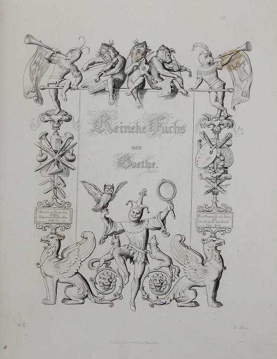 Zwei Erstausgaben "Reineke Fuchs" von Johann Wolfgang von Goethe - Image 2 of 13