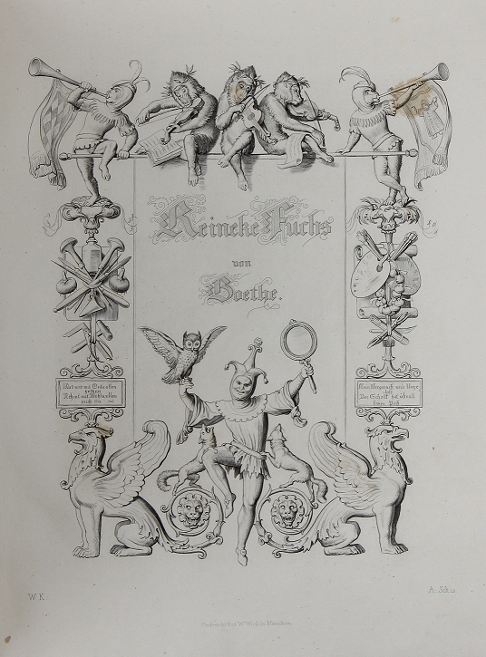 Zwei Erstausgaben "Reineke Fuchs" von Johann Wolfgang von Goethe - Image 4 of 13