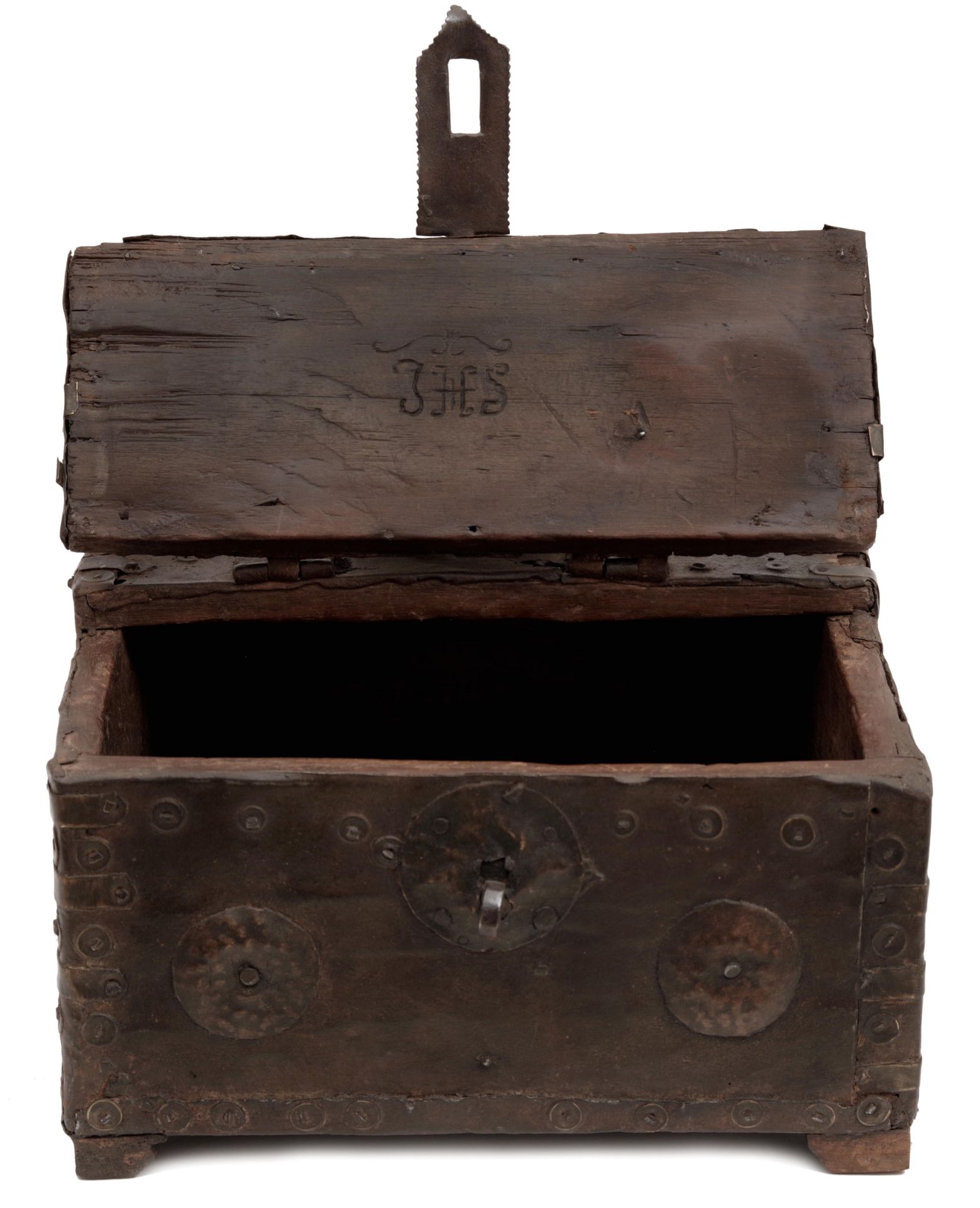A Dowry Box with Iron Mounts - Image 2 of 4