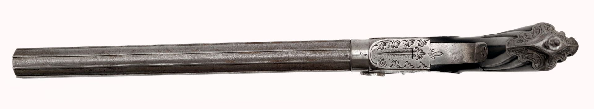 A Percussion Cap Pocket Pistol with Long Barrel - Image 5 of 7
