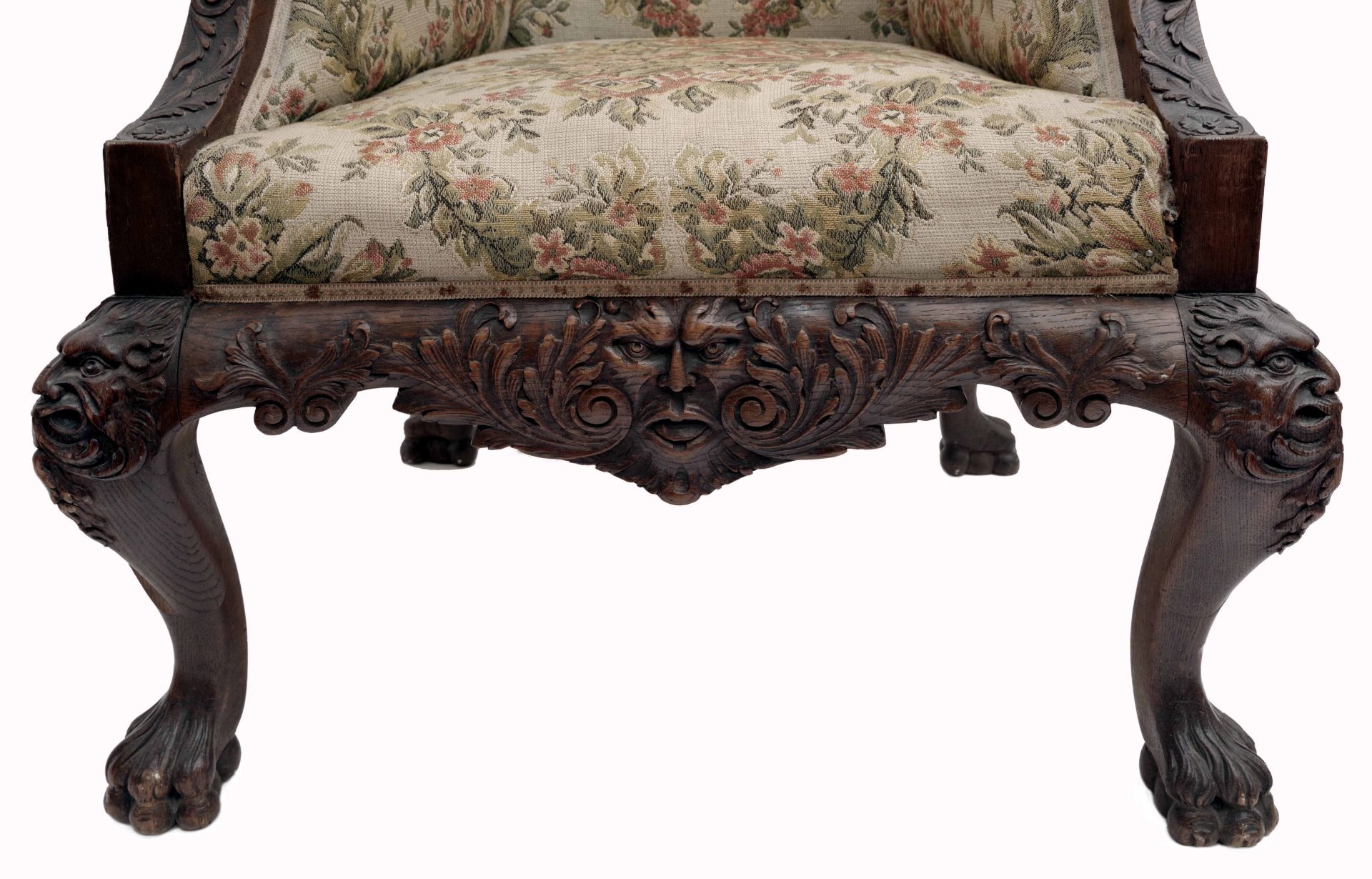 Luxury Baroque-style Carved Armchair - Image 3 of 4