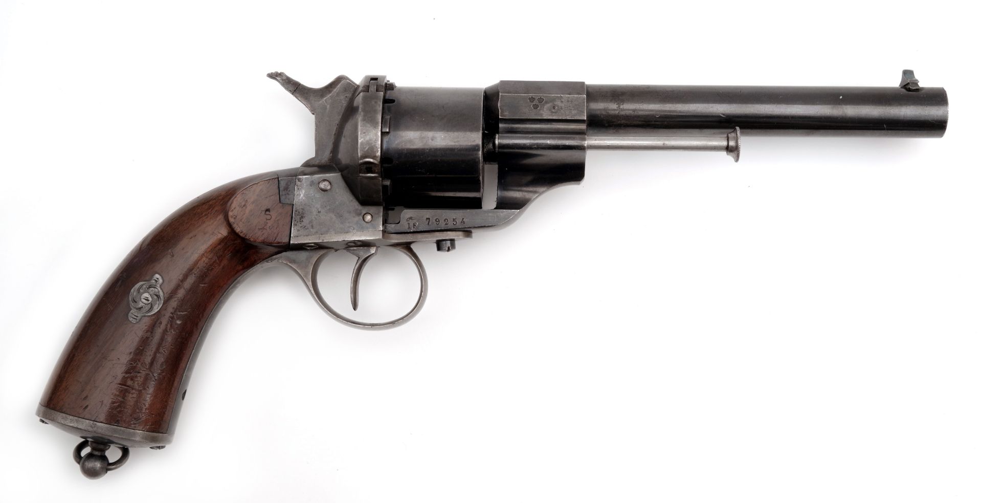 A Sweden Army/Navy Model 1863-79 Revolver by E. LEFAUCHEUX (converted into central fire)