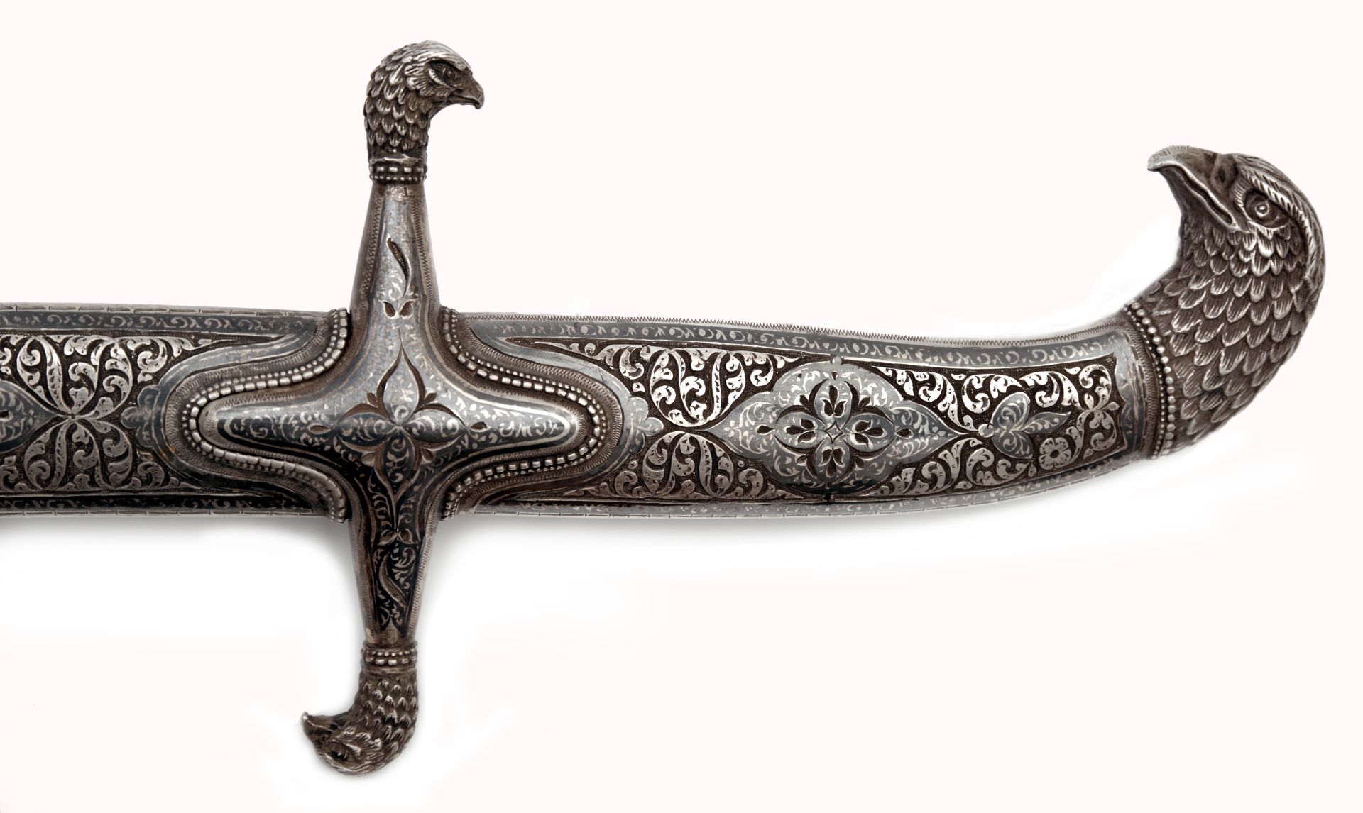 A Fabulous Russian Imperial Presentation Sword in Niello Silver Mounts - Image 5 of 6