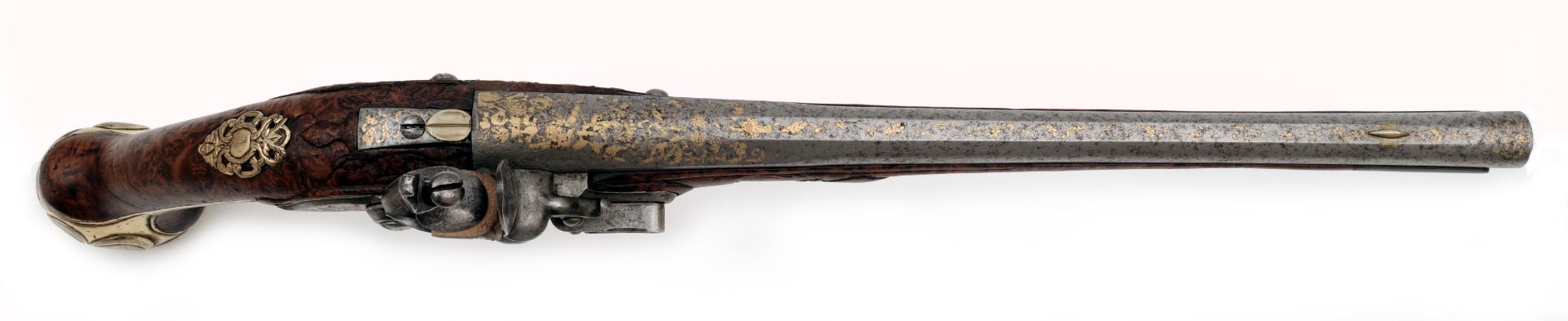 A Long Flintlock Pistol by Joseph Hamerl - Image 5 of 8