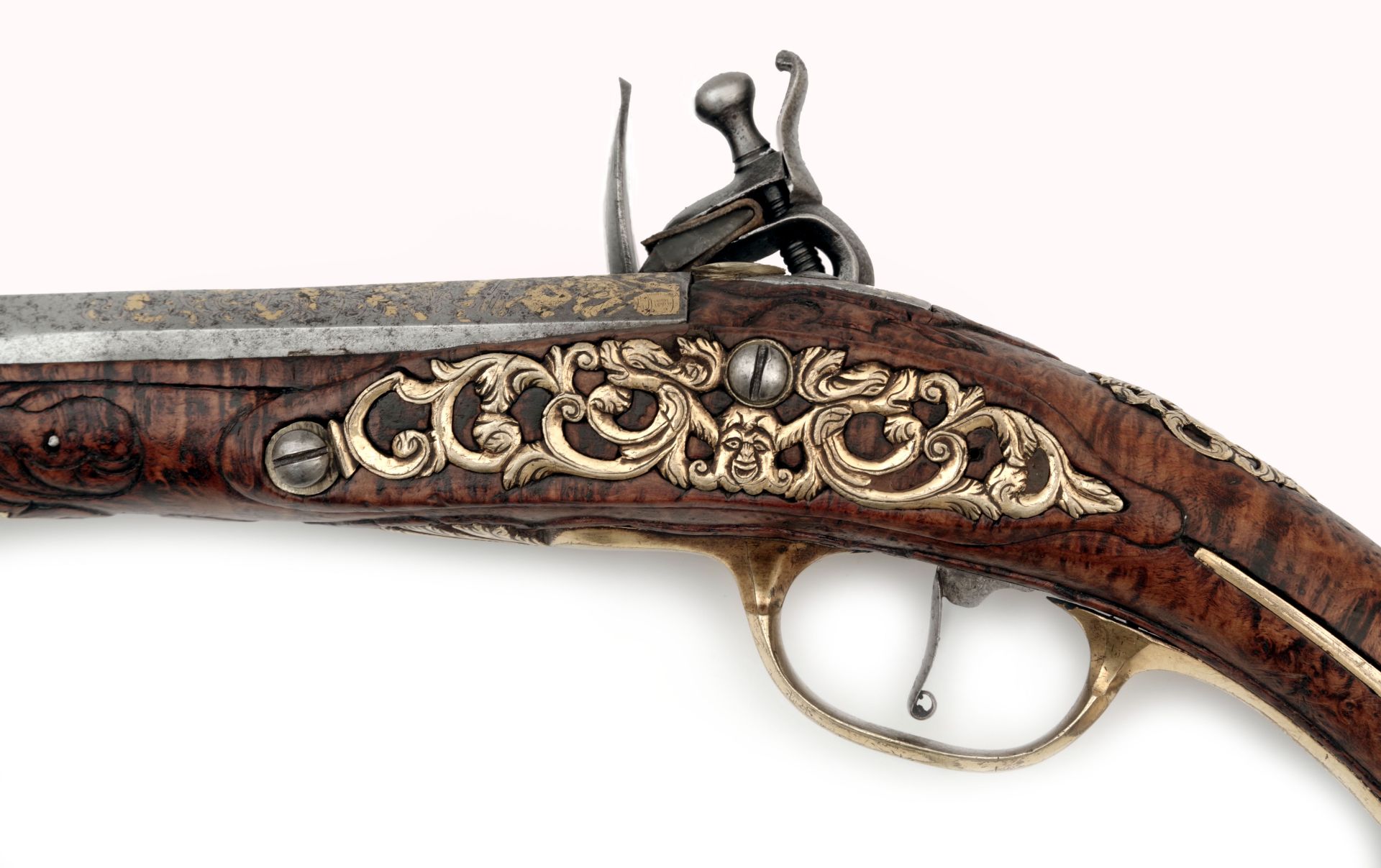 A Long Flintlock Pistol by Joseph Hamerl - Image 7 of 8