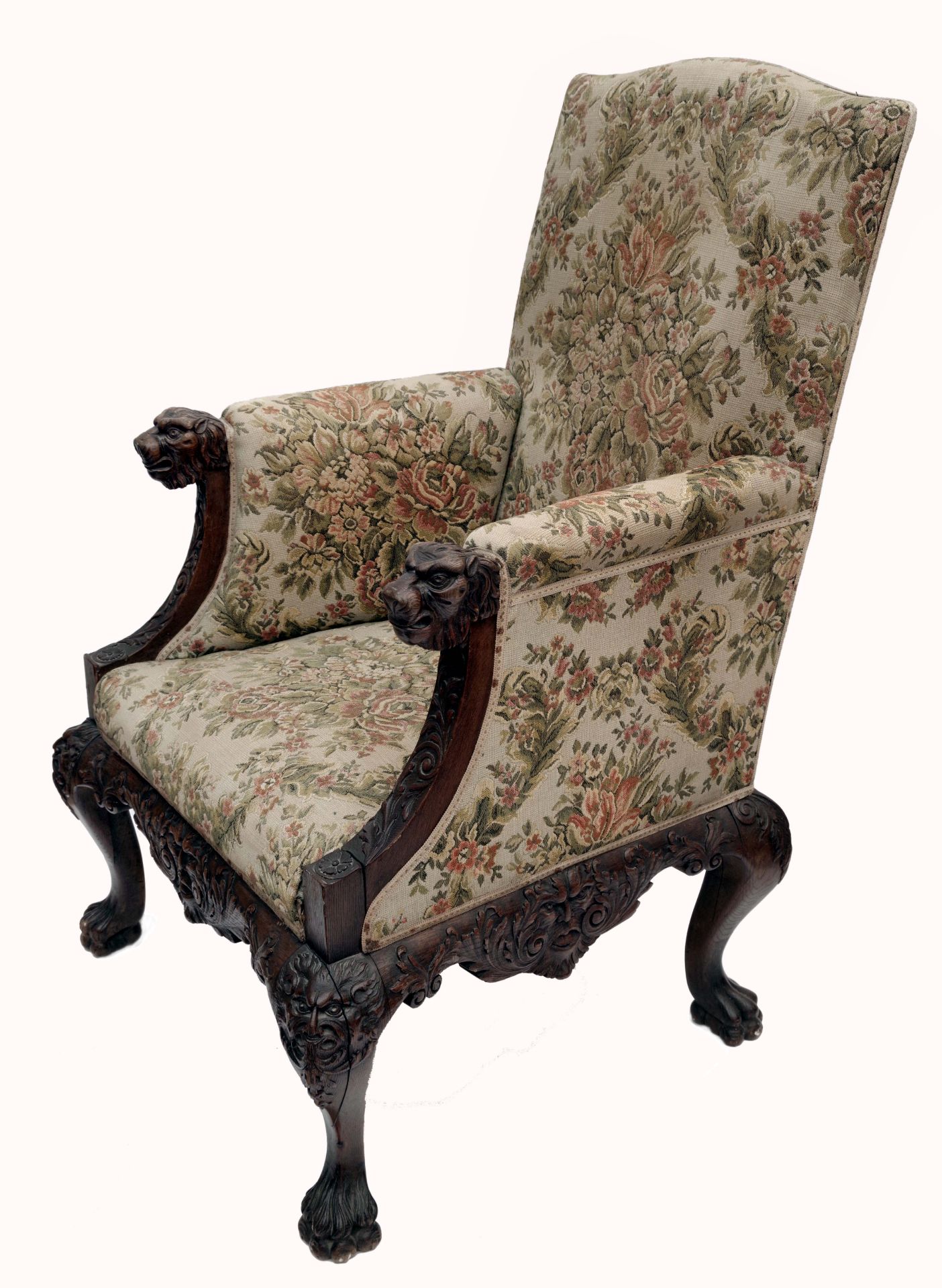 Luxury Baroque-style Carved Armchair - Image 2 of 4