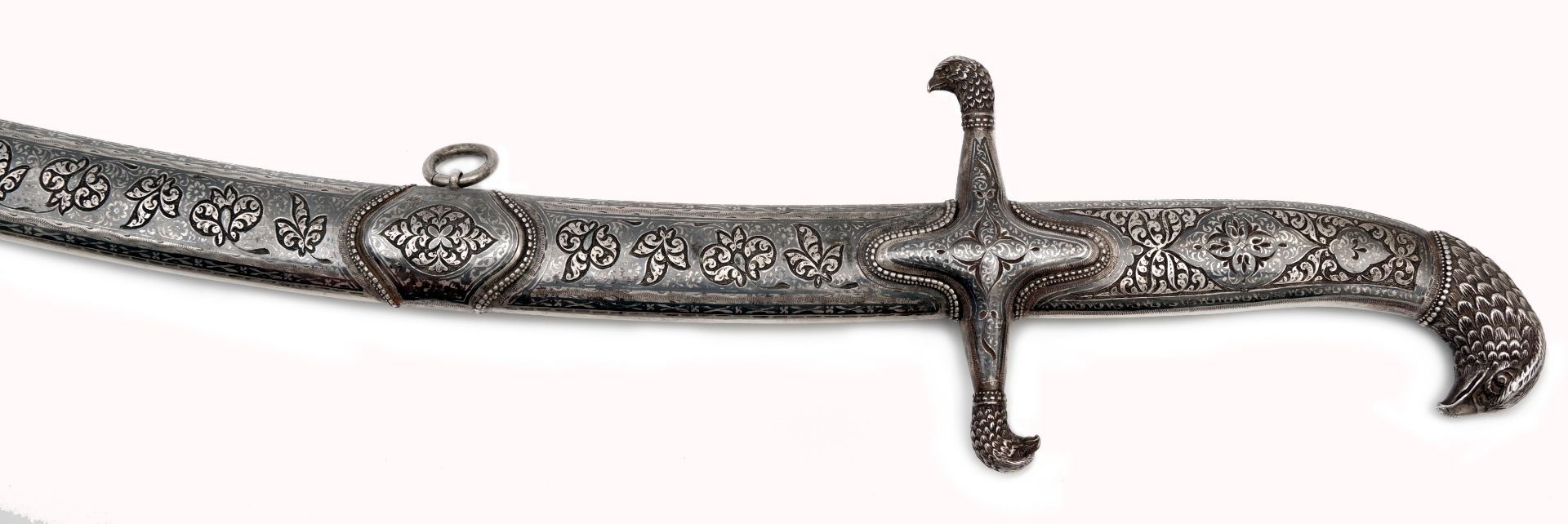 A Fabulous Russian Imperial Presentation Sword in Niello Silver Mounts - Image 6 of 6