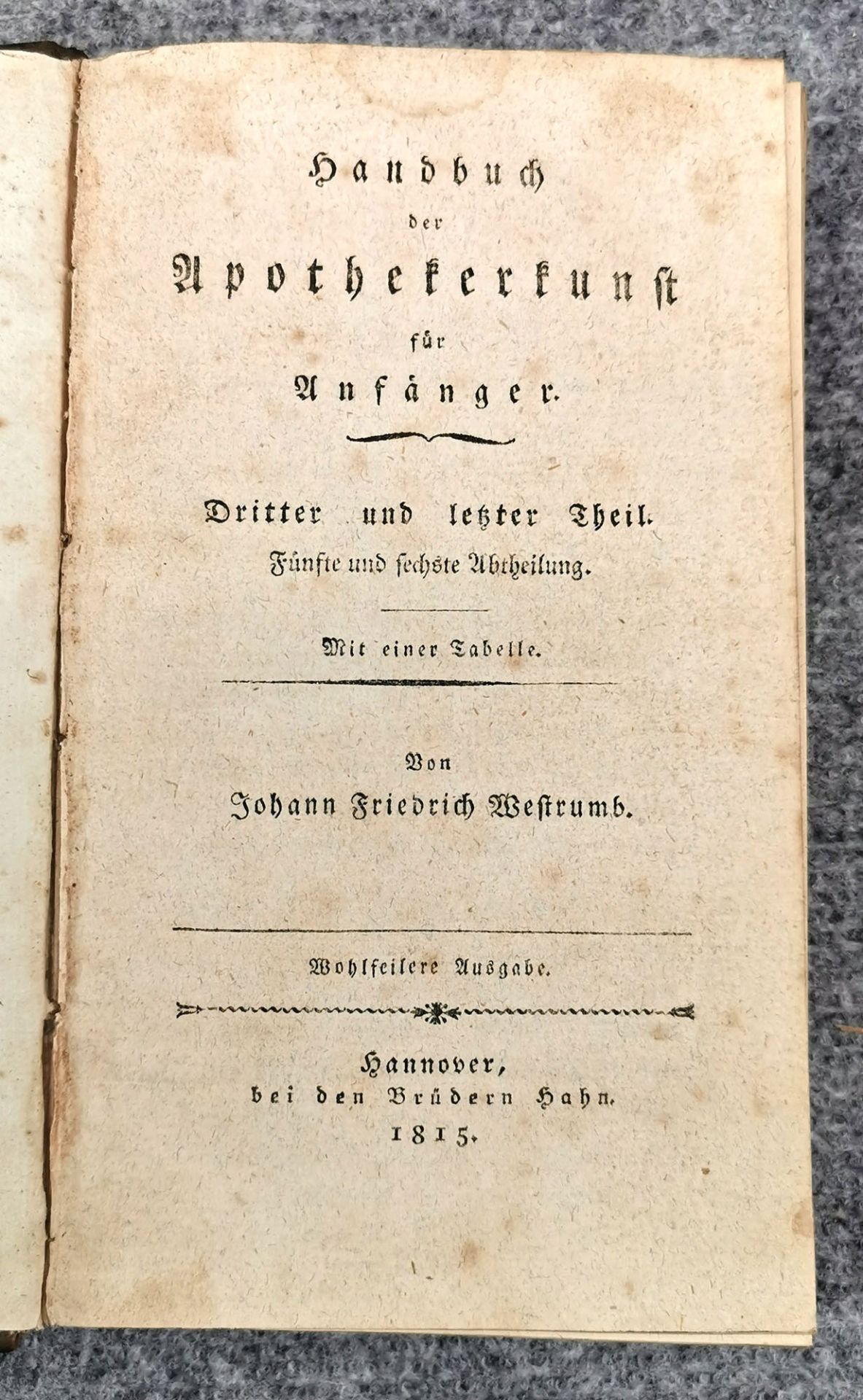 Westrumb, Handbuch der Apothekerkunst v. 1815    - Bild 4 aus 4