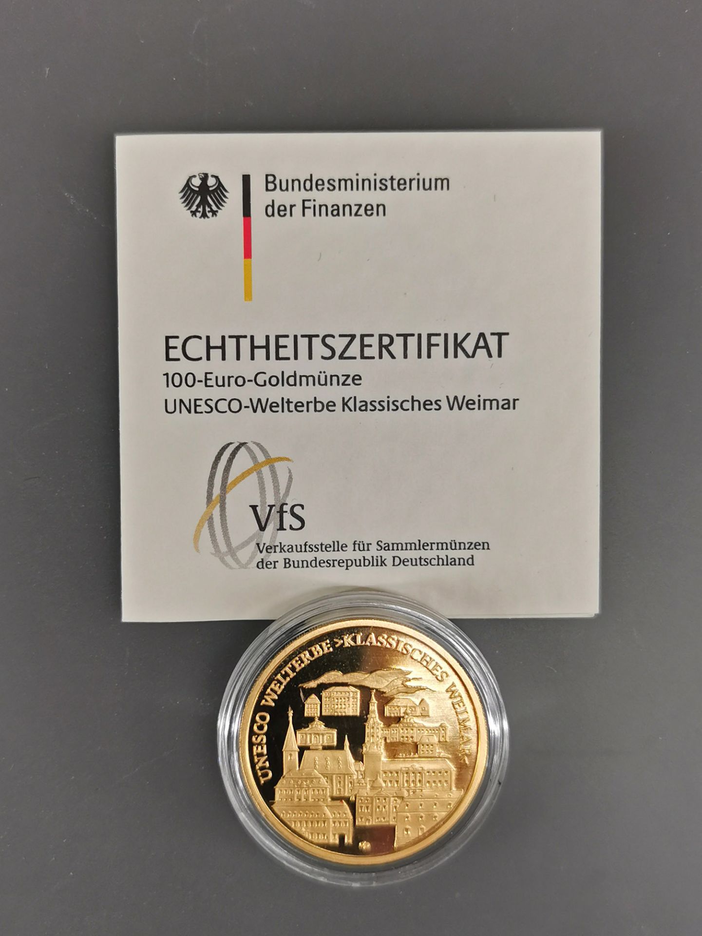 Goldmünze 100 Euro Deutschland 2006 - Bild 2 aus 3