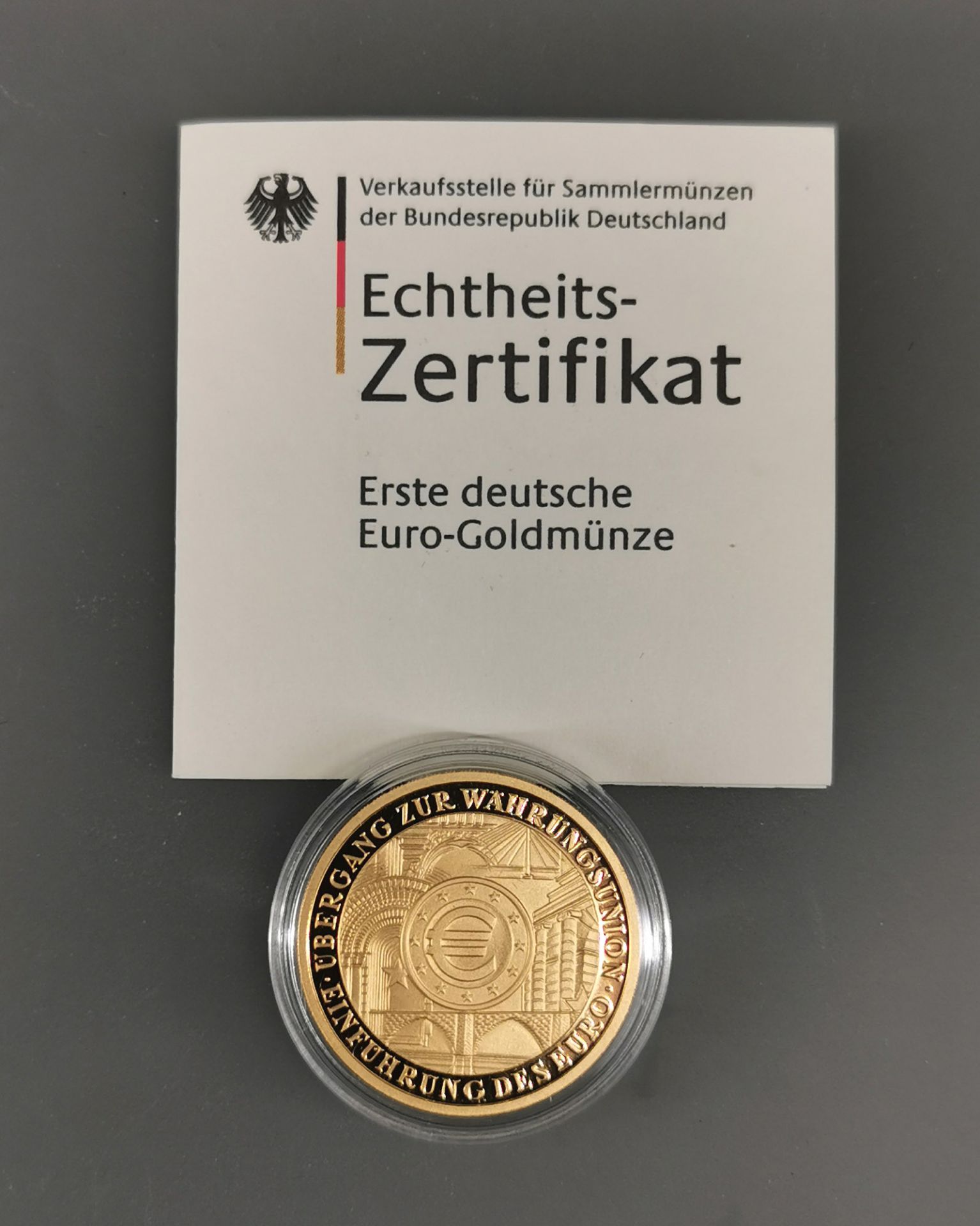 Goldmünze 100 Euro Deutschland 2002 - Bild 2 aus 3