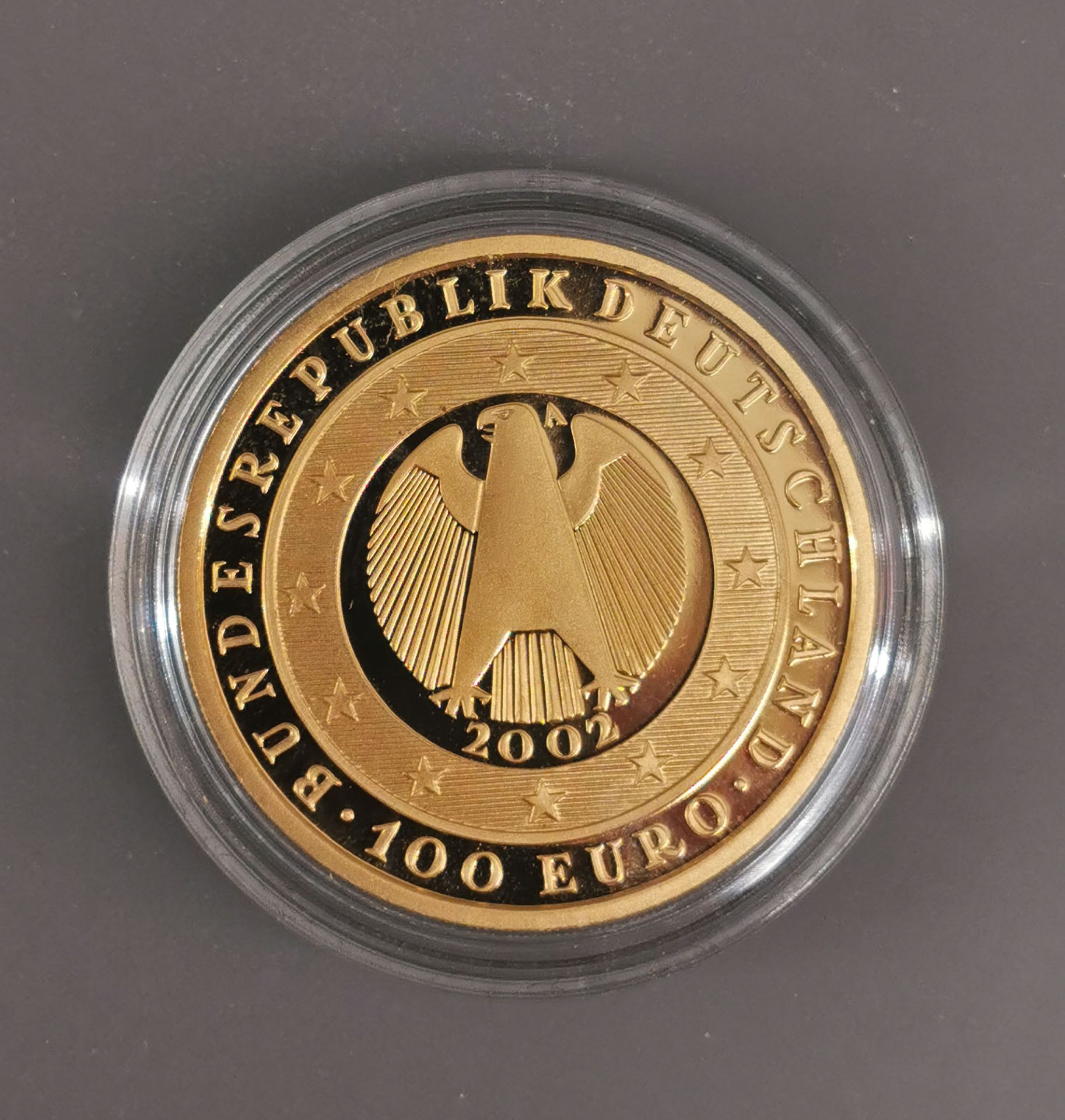 Goldmünze 100 Euro Deutschland 2002 - Bild 3 aus 3
