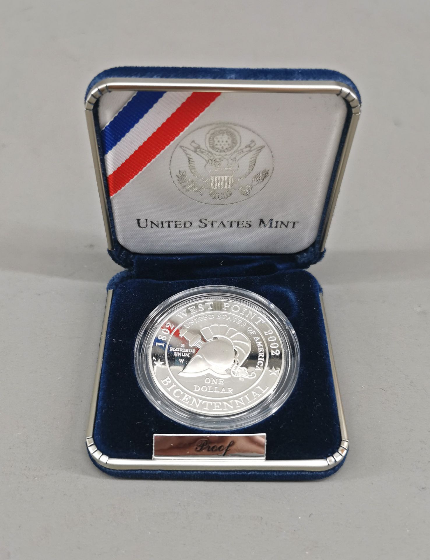 1 Silber-Dollar USA 2002 200 Jahre West-Point Bicentennial