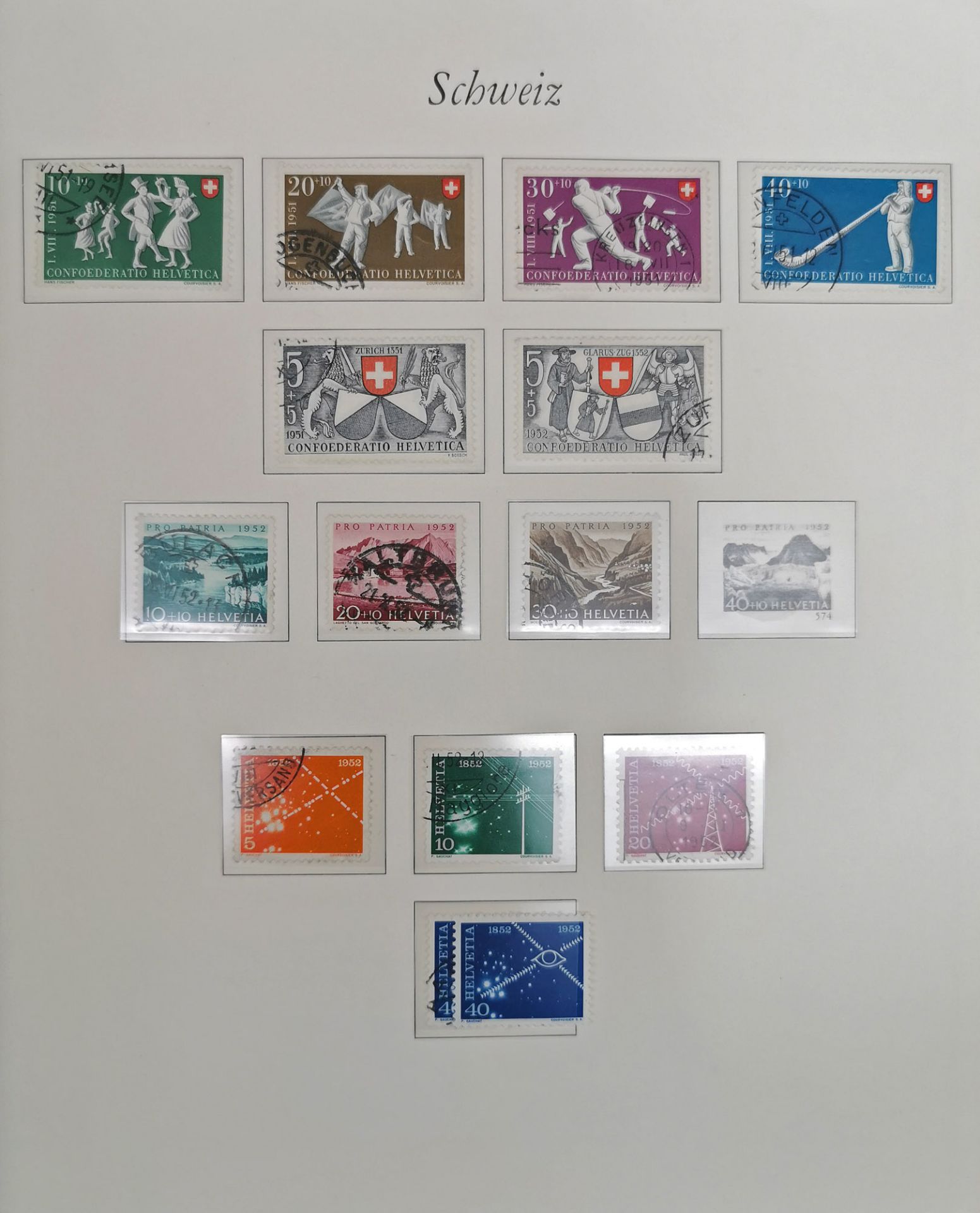 Briefmarken - Album Schweiz - Bild 2 aus 6