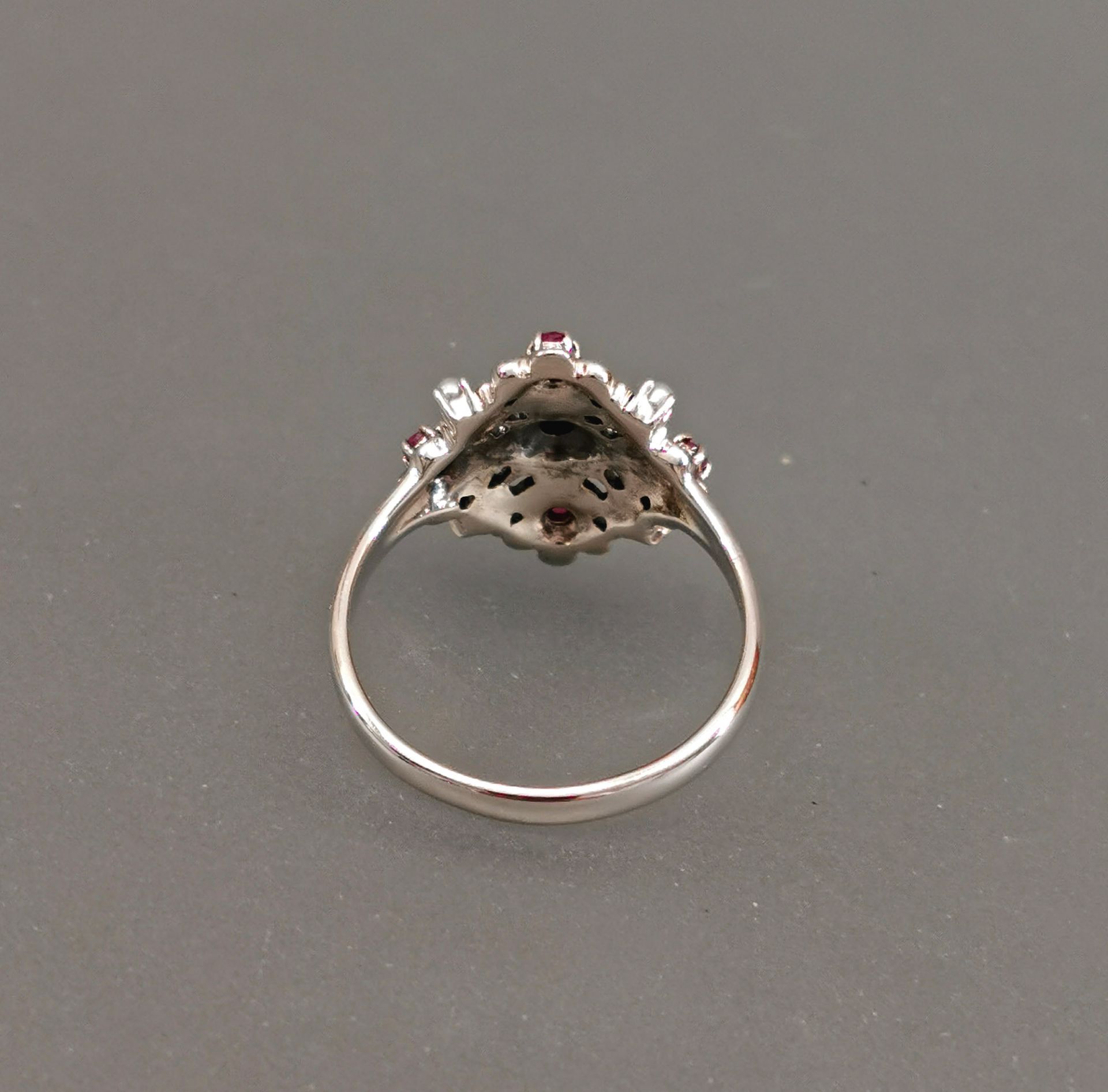 Rubin-Perlen-Ring - Bild 3 aus 4
