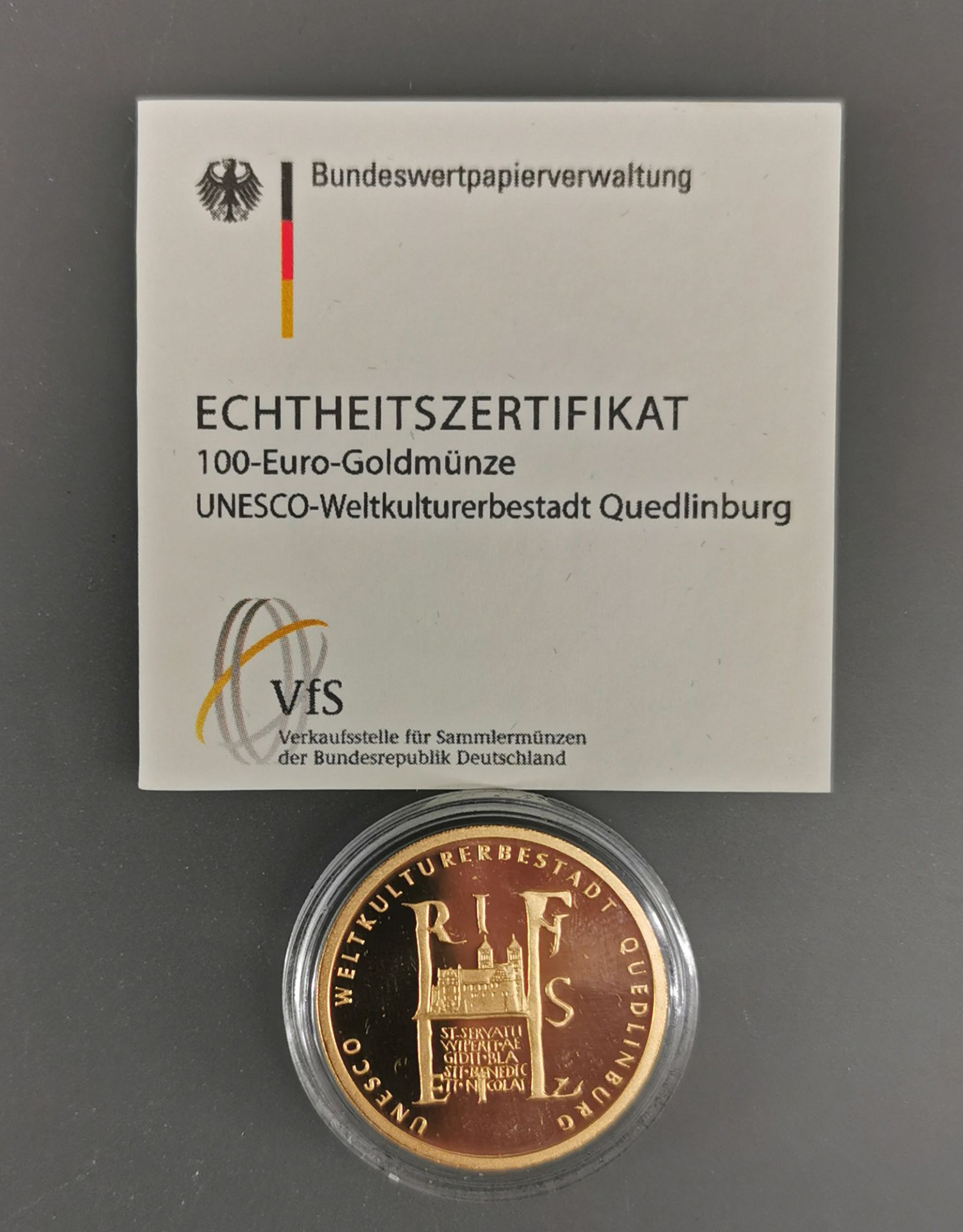 Goldmünze 100 Euro Deutschland 2003 - Bild 2 aus 3