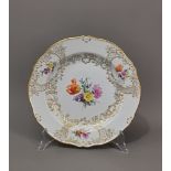 Reliefteller Meissen Blume