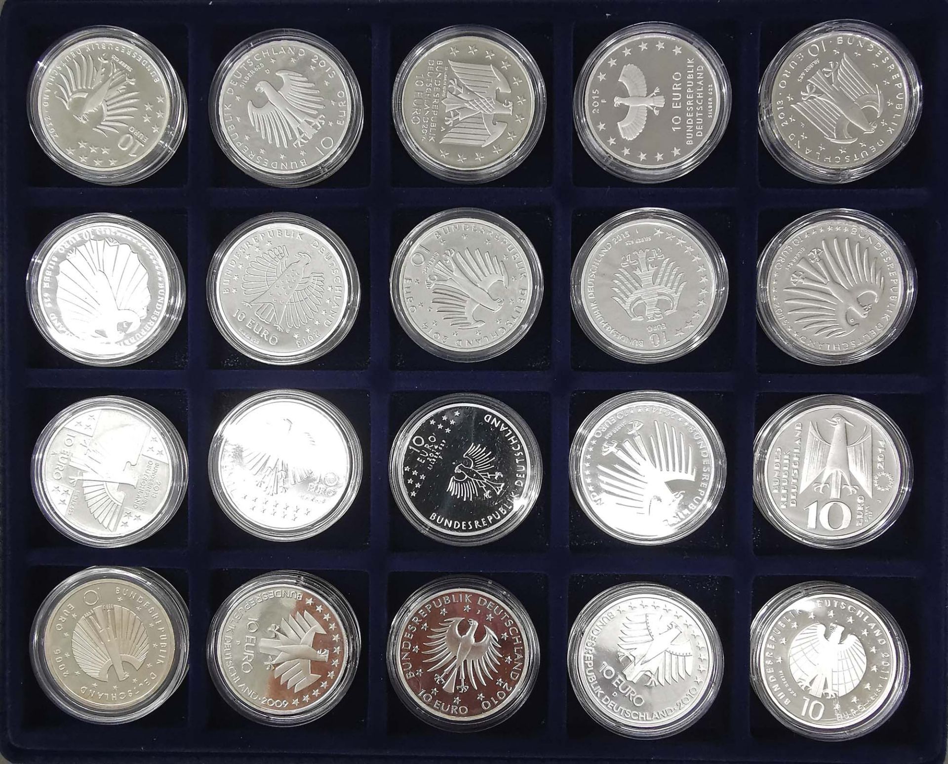 Sammlung Silbermünzen 10 Euro Deutschland - Bild 4 aus 6