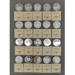 Sammlung Silber-Münzen "Geschichte der USA"