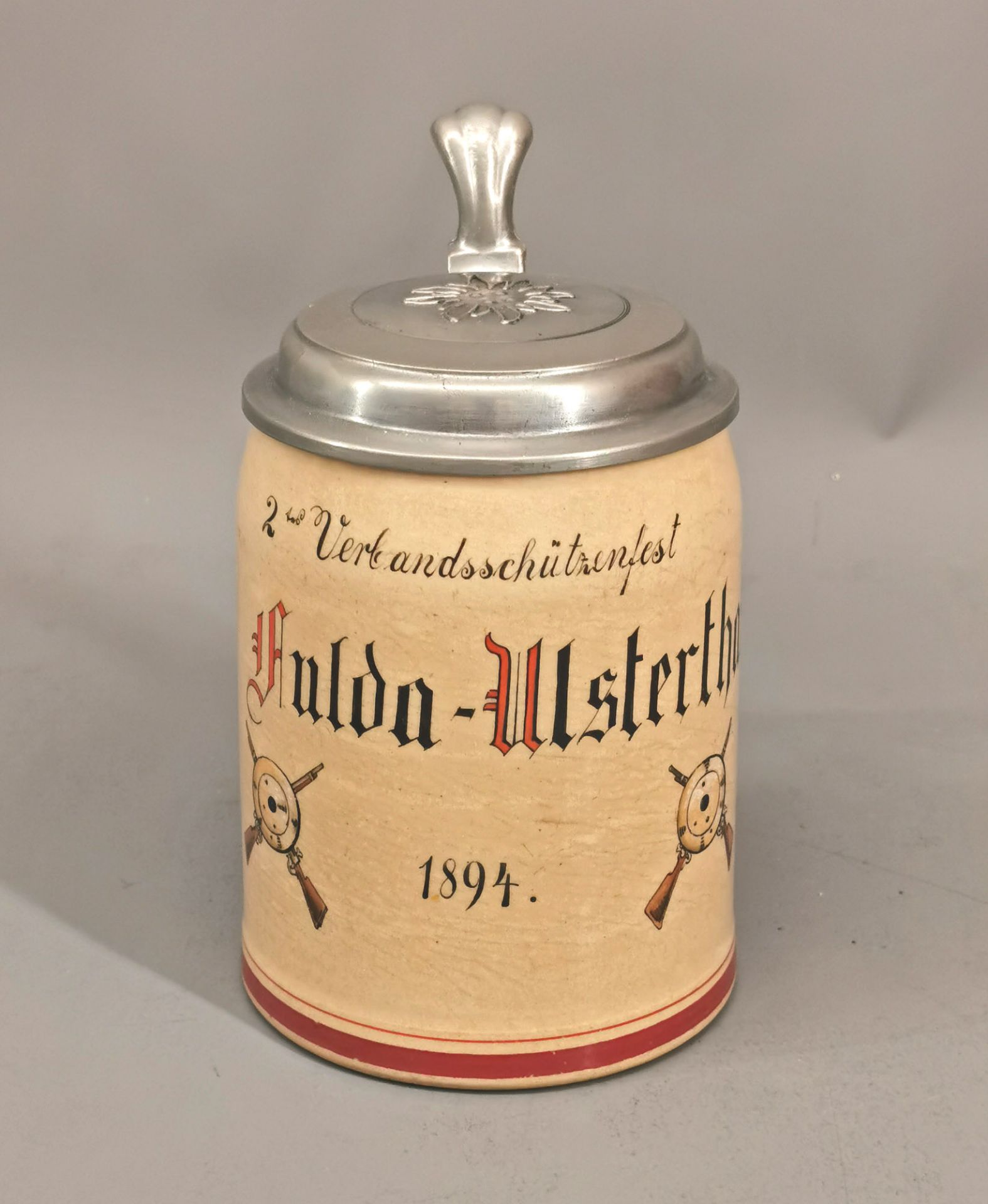 Bierkrug Verbandsschützenfest 1894 Fulda-Ulsterthal - Bild 2 aus 5