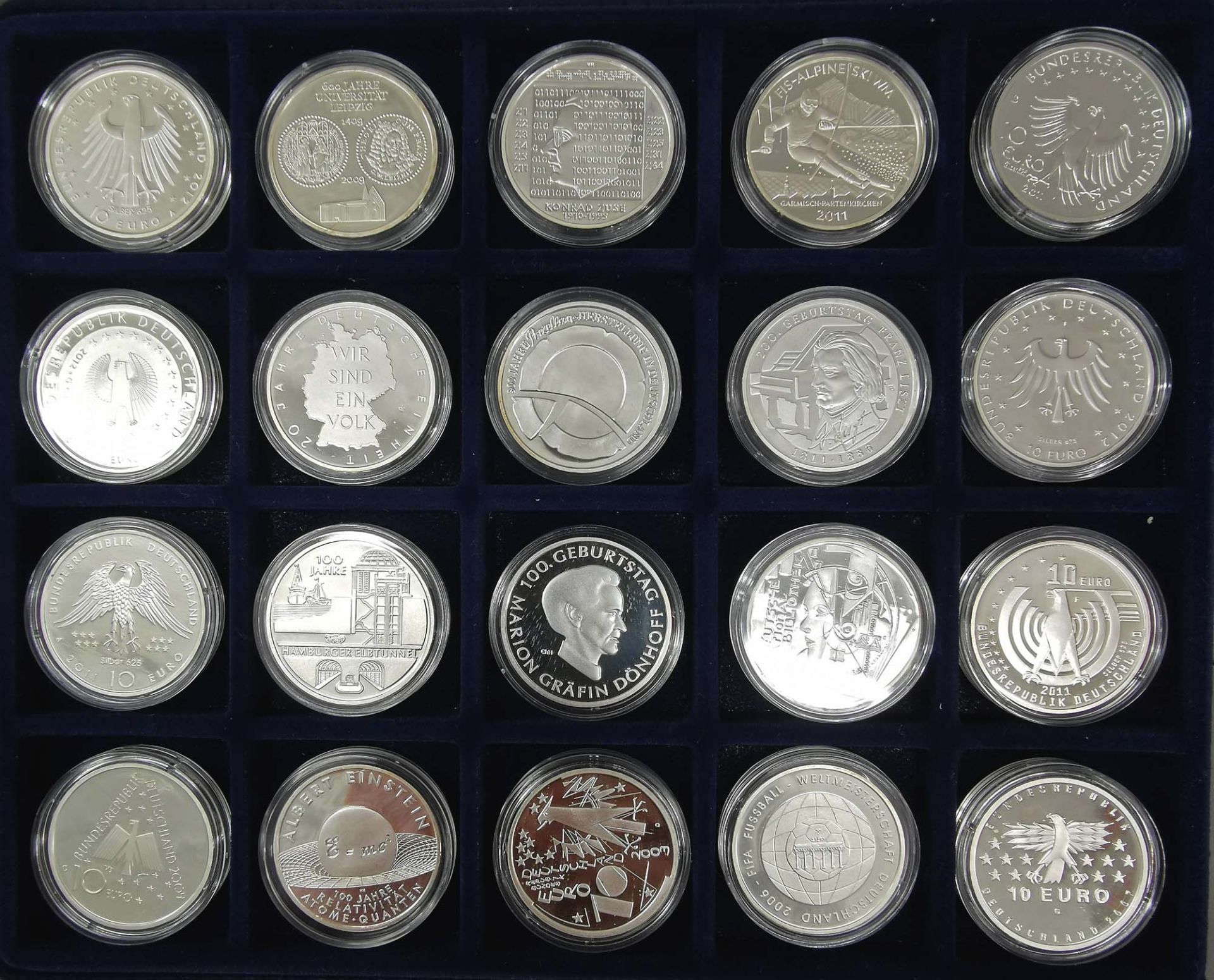 Sammlung Silbermünzen 10 Euro Deutschland - Bild 2 aus 6