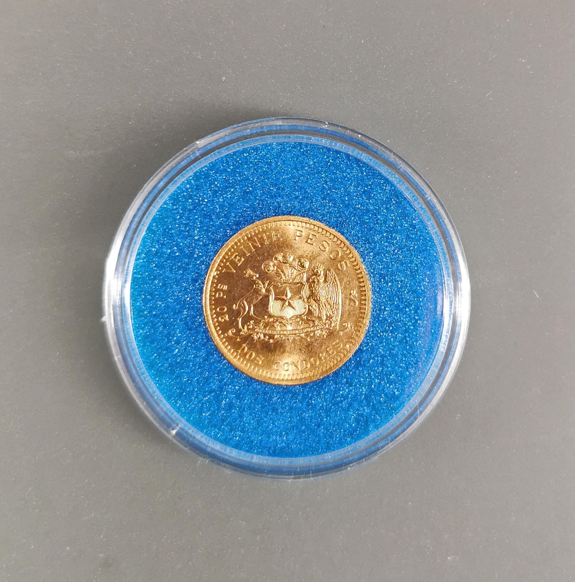 Goldmünze 20 Pesos Chile 1976 - Bild 2 aus 2