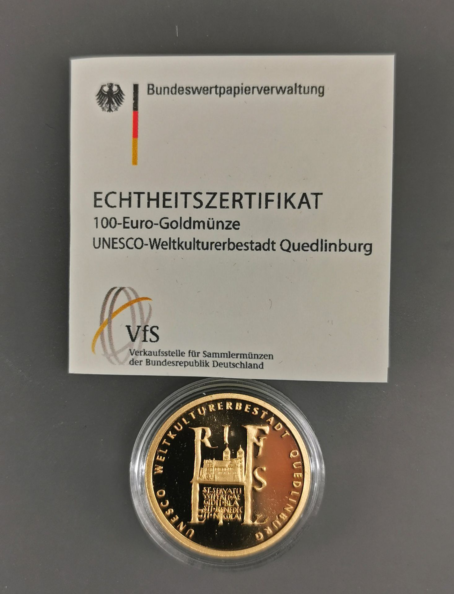 Goldmünze 100 Euro Deutschland 2003 - Bild 2 aus 3