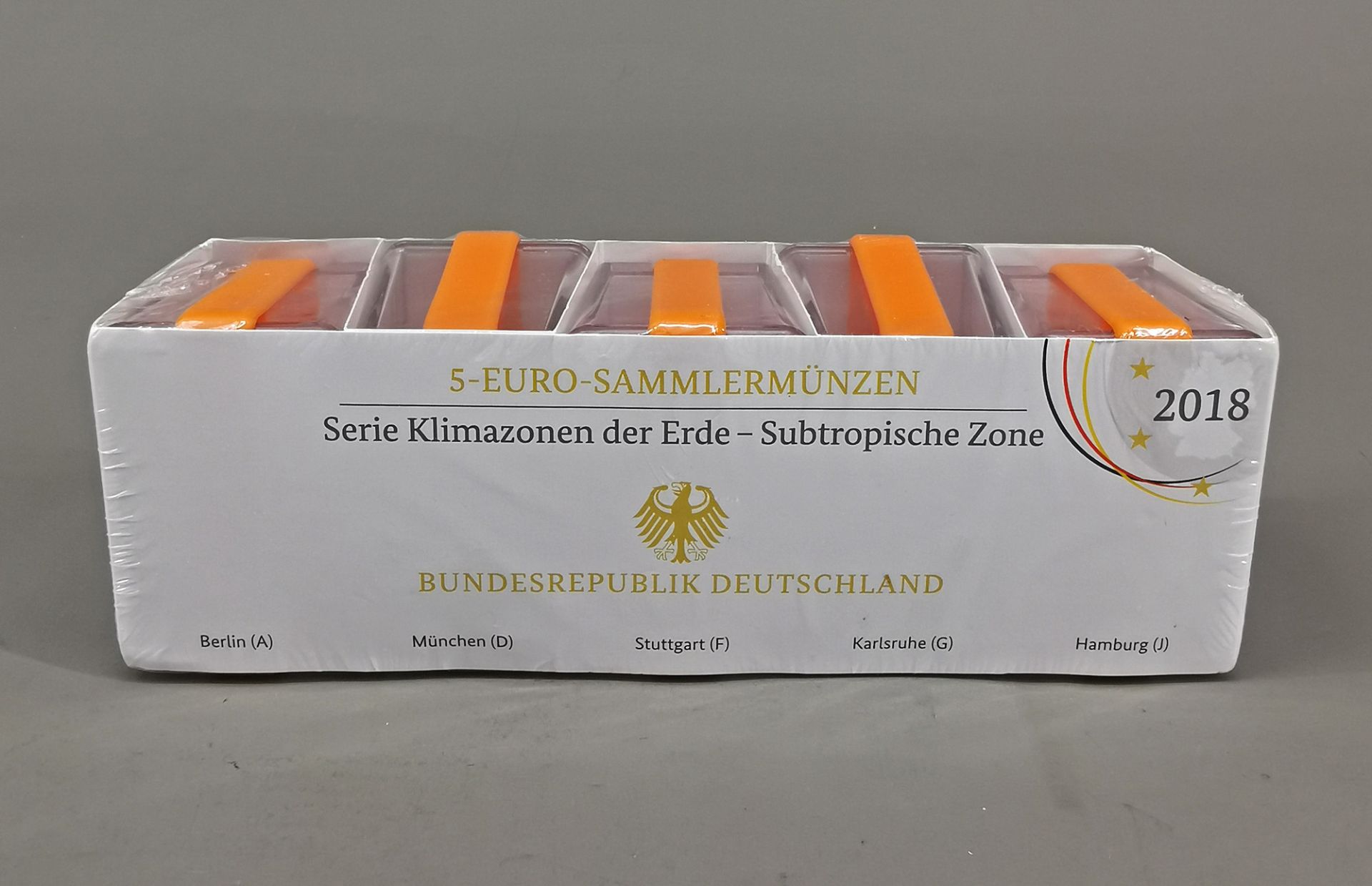 Komplett-Set 5 Euro Münzen 2018 "Subtropische Zone"