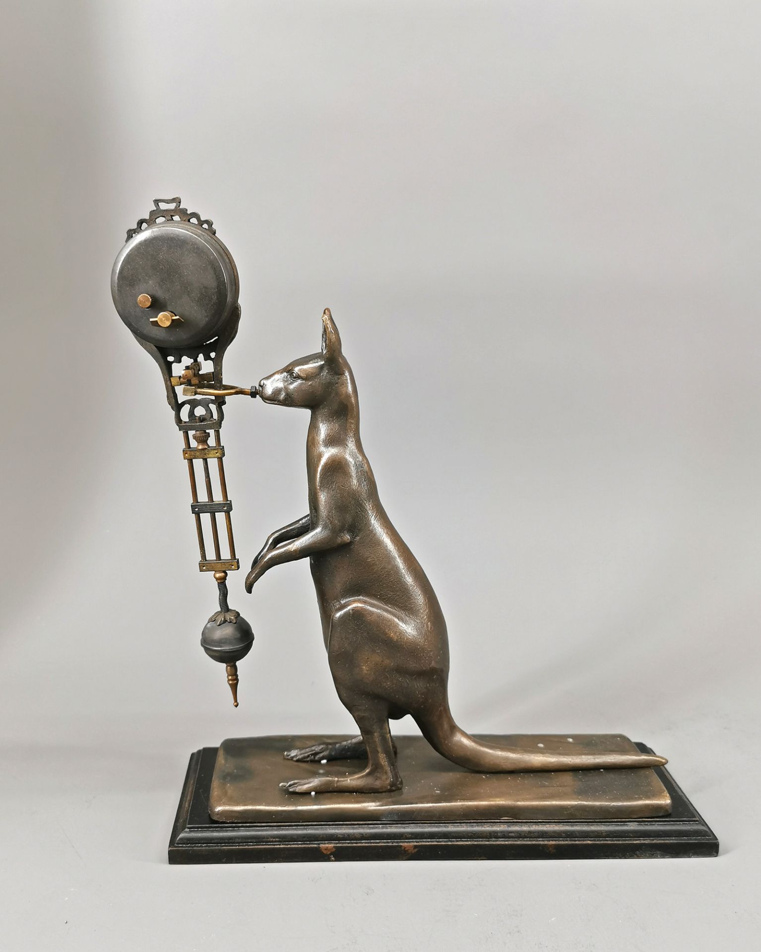 Bronze - Figurenuhr Känguruh - Bild 5 aus 6