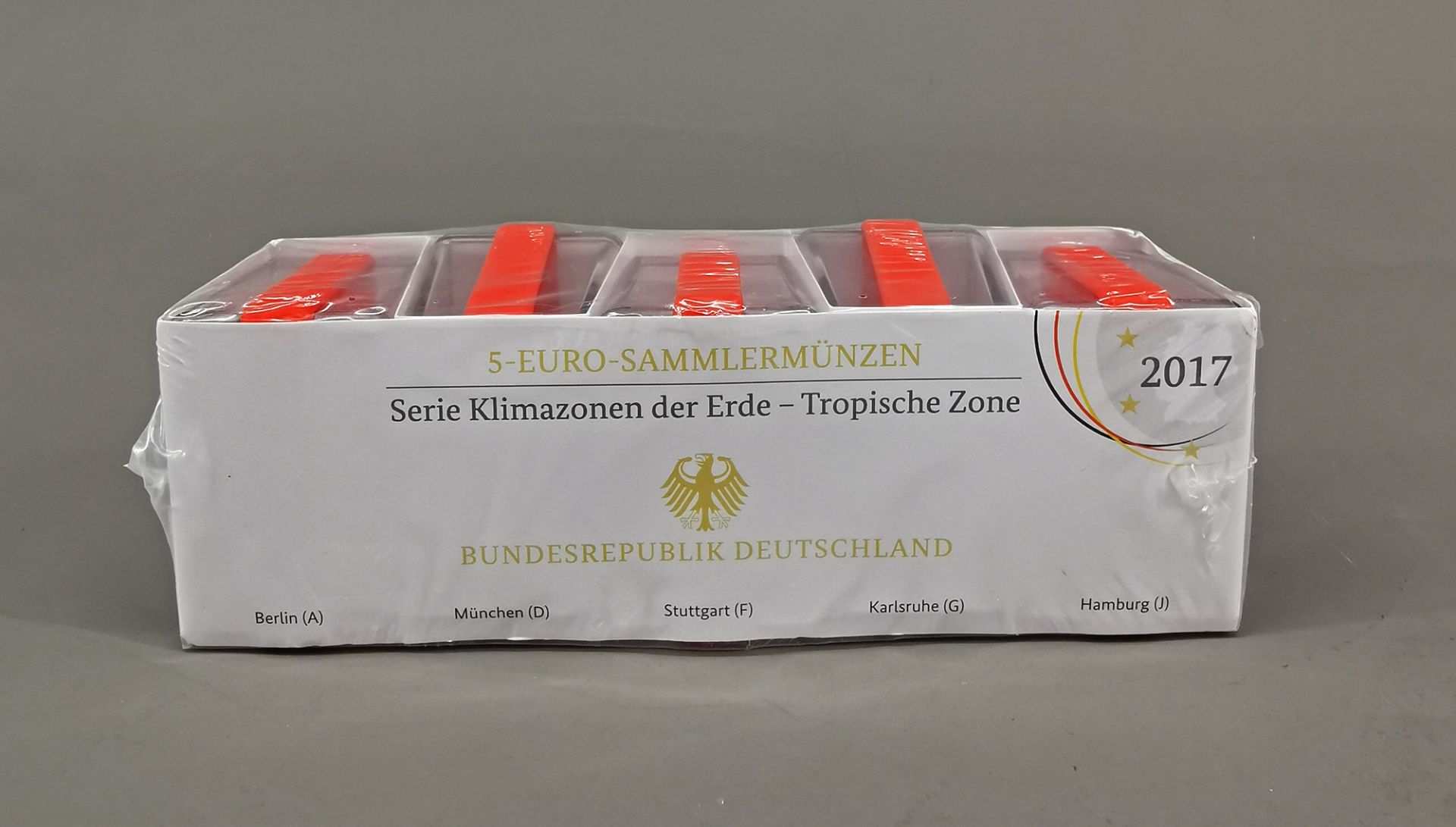 Komplett-Set 5 Euro Münzen 2017 "Tropische Zone"