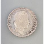 1 Florin 1861 Silber-Münze Franz Joseph I Österreich